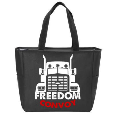 Freedom Convoy Support Truckers Zip Tote Bag