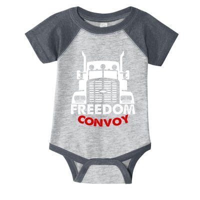 Freedom Convoy Support Truckers Infant Baby Jersey Bodysuit