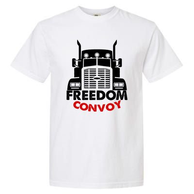 Freedom Convoy Support Truckers Garment-Dyed Heavyweight T-Shirt