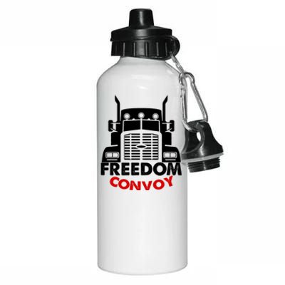 Freedom Convoy Support Truckers Aluminum Water Bottle