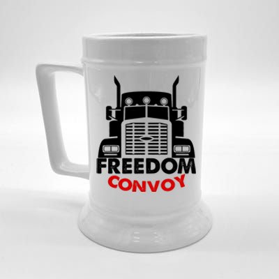 Freedom Convoy Support Truckers Beer Stein