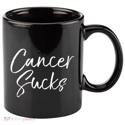 Funny Cancer Sucks Gift For Treatt Cute Cancer Sucks Cool Gift 11oz C Handle Ceramic Mug