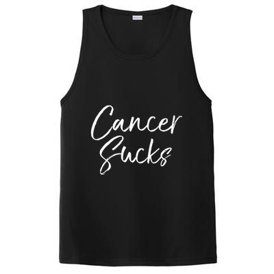Funny Cancer Sucks Gift For Treatt Cute Cancer Sucks Cool Gift PosiCharge Competitor Tank