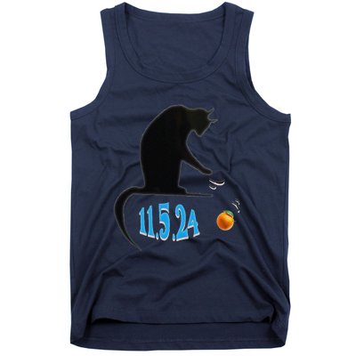 Funny Cat Swatting Orange Off Table On Election Day Tank Top