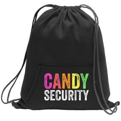 Funny Candy Security Halloween Costume Sweatshirt Cinch Pack Bag