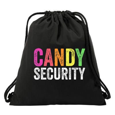 Funny Candy Security Halloween Costume Drawstring Bag