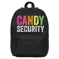 Funny Candy Security Halloween Costume 16 in Basic Backpack