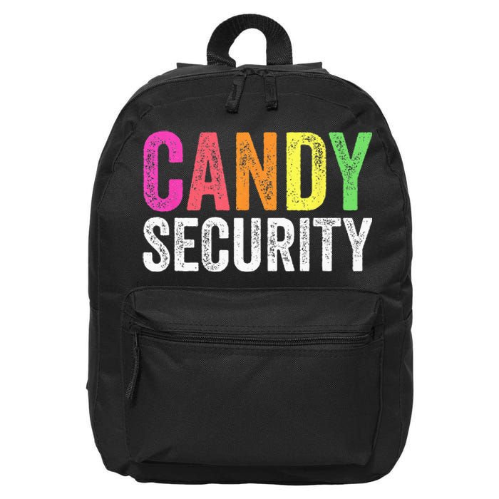 Funny Candy Security Halloween Costume 16 in Basic Backpack