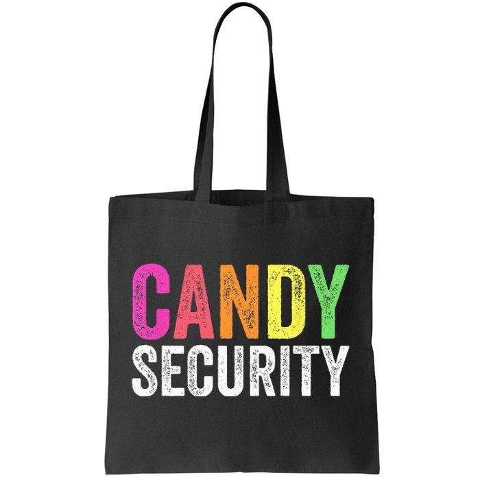 Funny Candy Security Halloween Costume Tote Bag