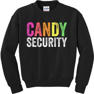 Funny Candy Security Halloween Costume Kids Sweatshirt