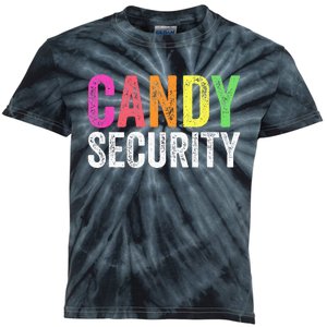 Funny Candy Security Halloween Costume Kids Tie-Dye T-Shirt