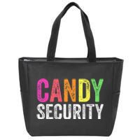 Funny Candy Security Halloween Costume Zip Tote Bag