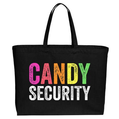 Funny Candy Security Halloween Costume Cotton Canvas Jumbo Tote