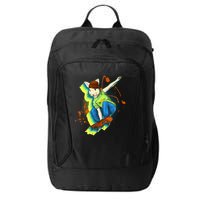 Funny Cool Skateboarding Easter Rabbit Bunny City Backpack