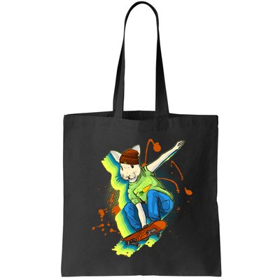 Funny Cool Skateboarding Easter Rabbit Bunny Bag