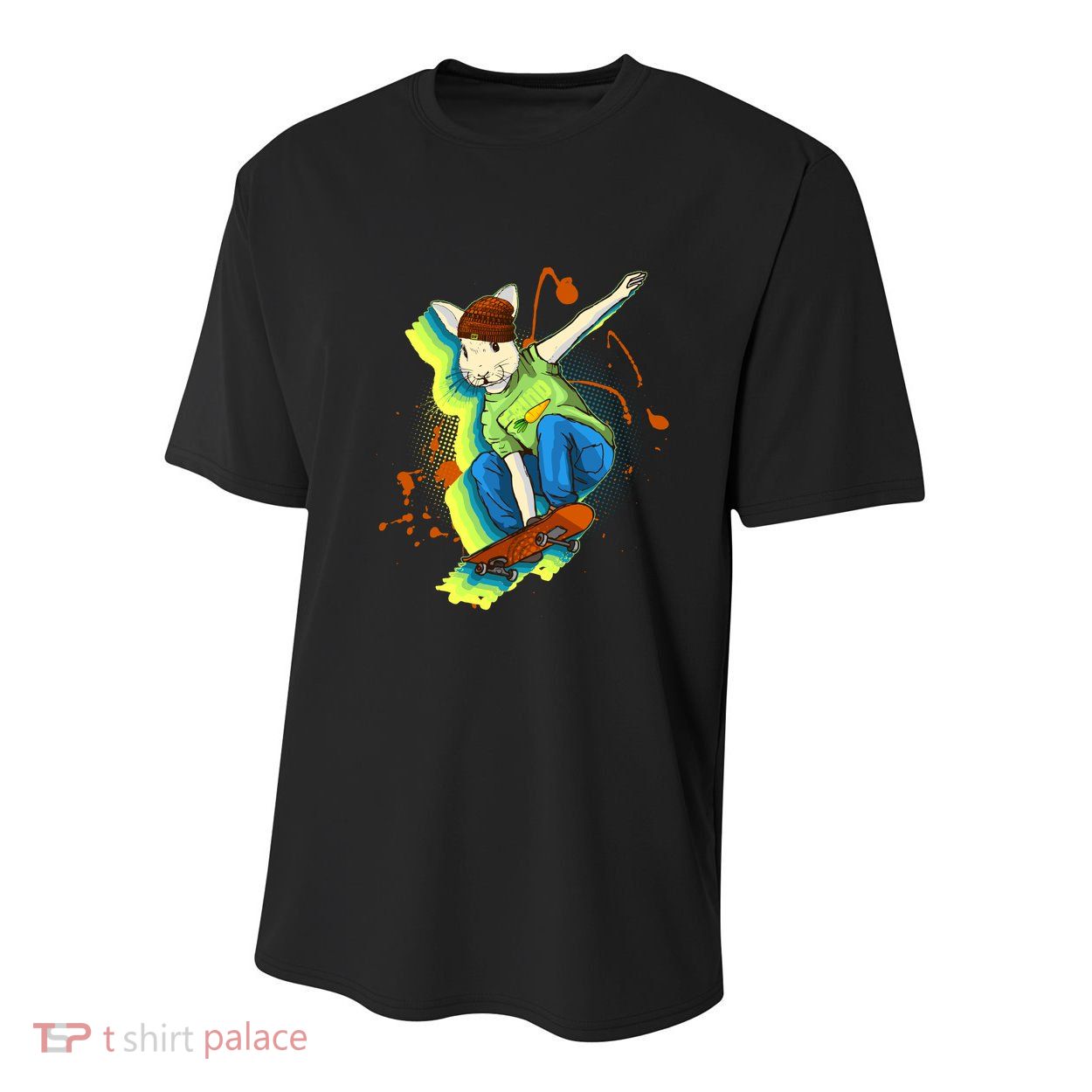 Funny Cool Skateboarding Easter Rabbit Bunny Youth Performance Sprint T-Shirt