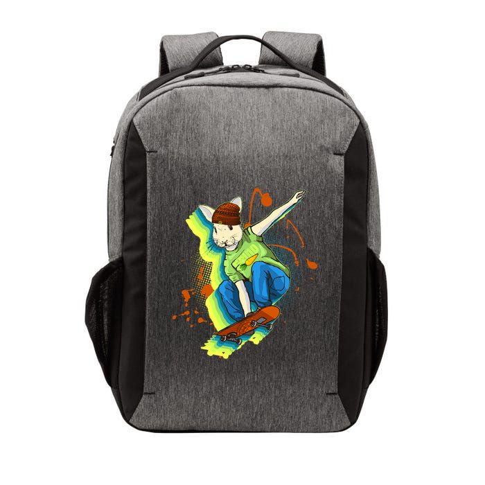 Funny Cool Skateboarding Easter Rabbit Bunny Vector Backpack