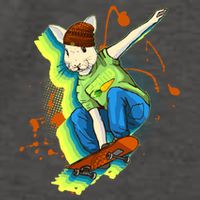 Funny Cool Skateboarding Easter Rabbit Bunny Vector Backpack