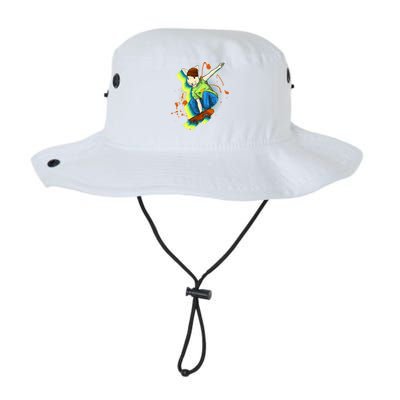 Funny Cool Skateboarding Easter Rabbit Bunny Legacy Cool Fit Booney Bucket Hat