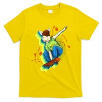 Funny Cool Skateboarding Easter Rabbit Bunny T-Shirt