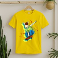 Funny Cool Skateboarding Easter Rabbit Bunny T-Shirt