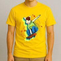 Funny Cool Skateboarding Easter Rabbit Bunny T-Shirt