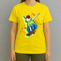 Funny Cool Skateboarding Easter Rabbit Bunny T-Shirt