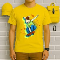 Funny Cool Skateboarding Easter Rabbit Bunny T-Shirt