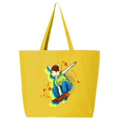 Funny Cool Skateboarding Easter Rabbit Bunny 25L Jumbo Tote