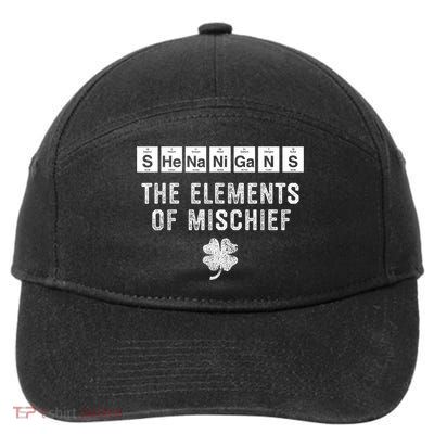 Funny Chemistry Shenanigans Periodic Table Elements 7-Panel Snapback Hat