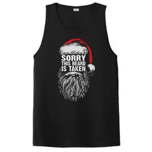 Funny Christmas Sorry This Beard Is Taken Santa Claus PosiCharge Competitor Tank