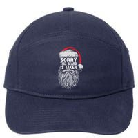 Funny Christmas Sorry This Beard Is Taken Santa Claus 7-Panel Snapback Hat