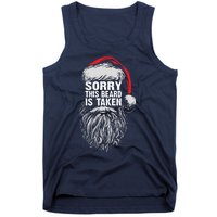 Funny Christmas Sorry This Beard Is Taken Santa Claus Tank Top