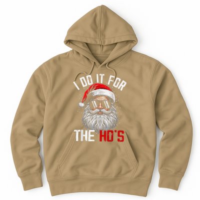 Funny Christmas Santa Claus I Do It For The Hos Cute Xmas Hoodie