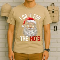 Funny Christmas Santa Claus I Do It For The Hos Cute Xmas T-Shirt