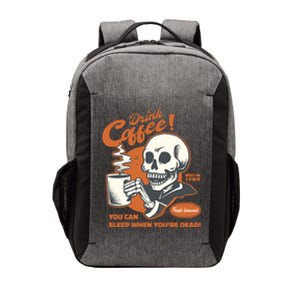 Funny Coffee Skeleton Halloween Spooky Cute Gift Vector Backpack