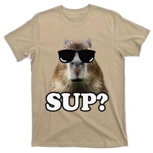 Funny Capybara Sup Graphic Retro Meme Capybara Lovers T-Shirt