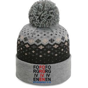 Forgiven Christian Saying The Baniff Cuffed Pom Beanie