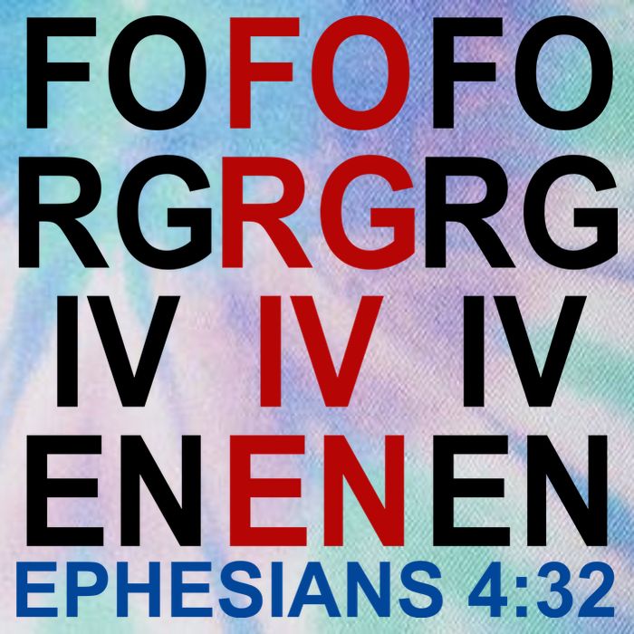 Forgiven Christian Saying Legacy Tie Dye Trucker Hat
