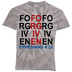 Forgiven Christian Saying Kids Tie-Dye T-Shirt