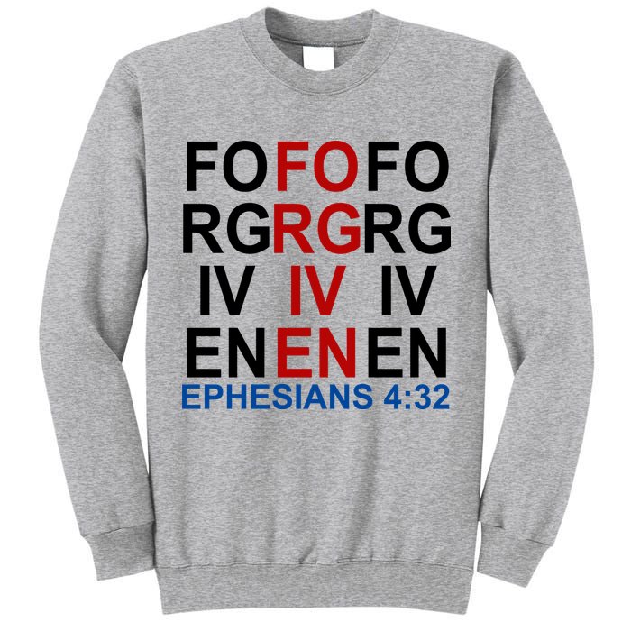 Forgiven Christian Saying Tall Sweatshirt