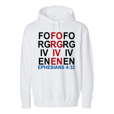 Forgiven Christian Saying Garment-Dyed Fleece Hoodie
