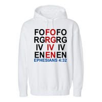Forgiven Christian Saying Garment-Dyed Fleece Hoodie