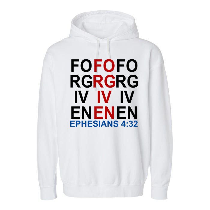 Forgiven Christian Saying Garment-Dyed Fleece Hoodie