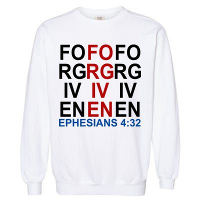 Forgiven Christian Saying Garment-Dyed Sweatshirt
