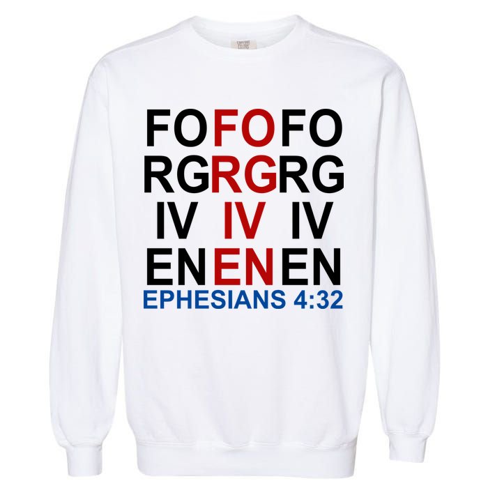Forgiven Christian Saying Garment-Dyed Sweatshirt