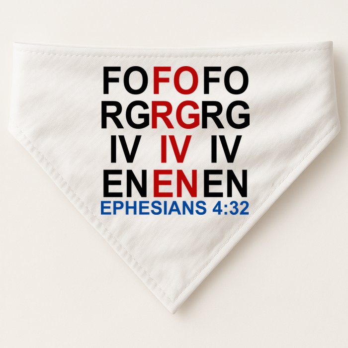 Forgiven Christian Saying USA-Made Doggie Bandana