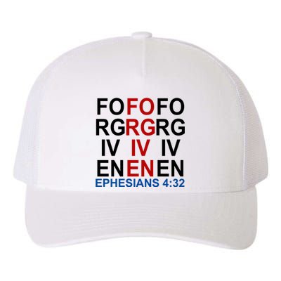 Forgiven Christian Saying Yupoong Adult 5-Panel Trucker Hat