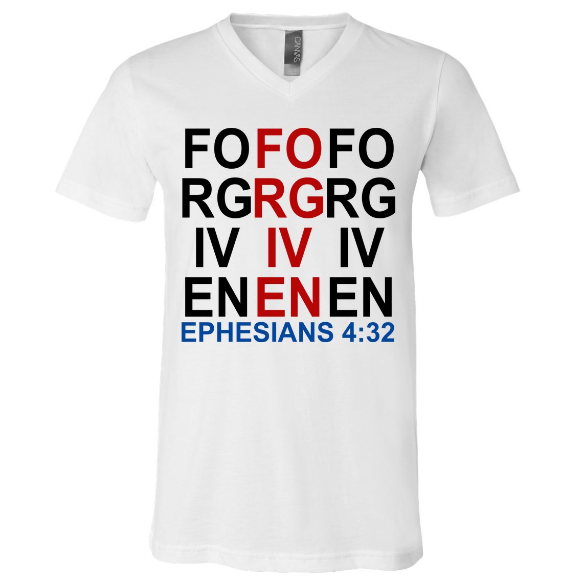 Forgiven Christian Saying V-Neck T-Shirt