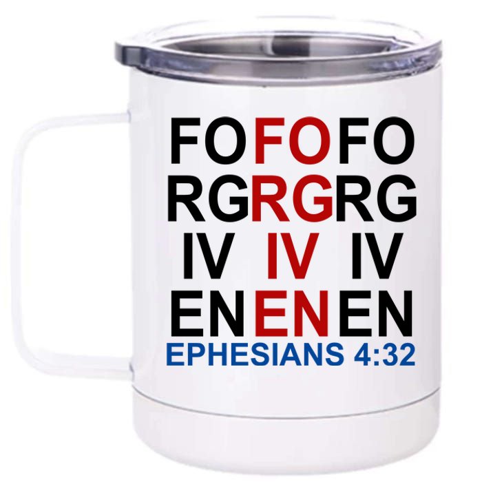 Forgiven Christian Saying 12 oz Stainless Steel Tumbler Cup